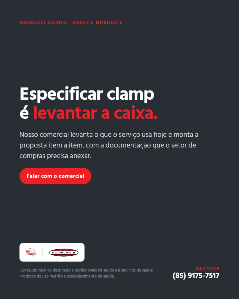 Num clamp vascular, o resto é haste e mola. Quem decide é a mandíbula. — arte 6 de 6