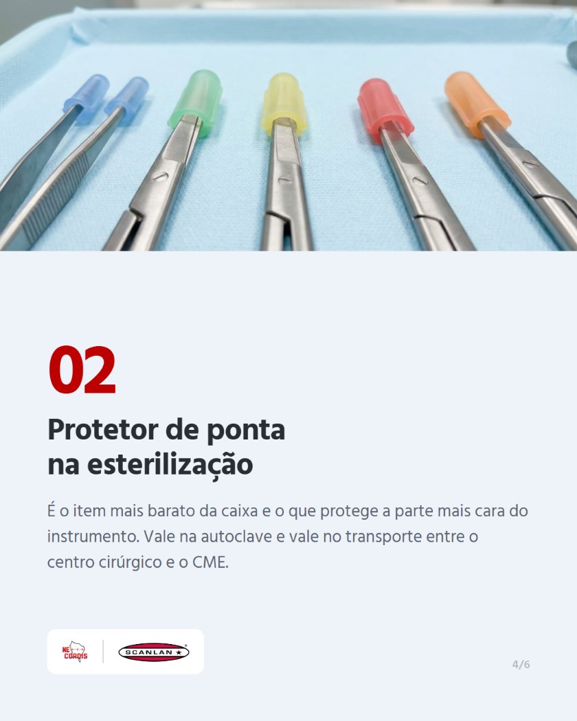 O clamp não se perde na cirurgia. Se perde na caixa. — arte 4 de 6