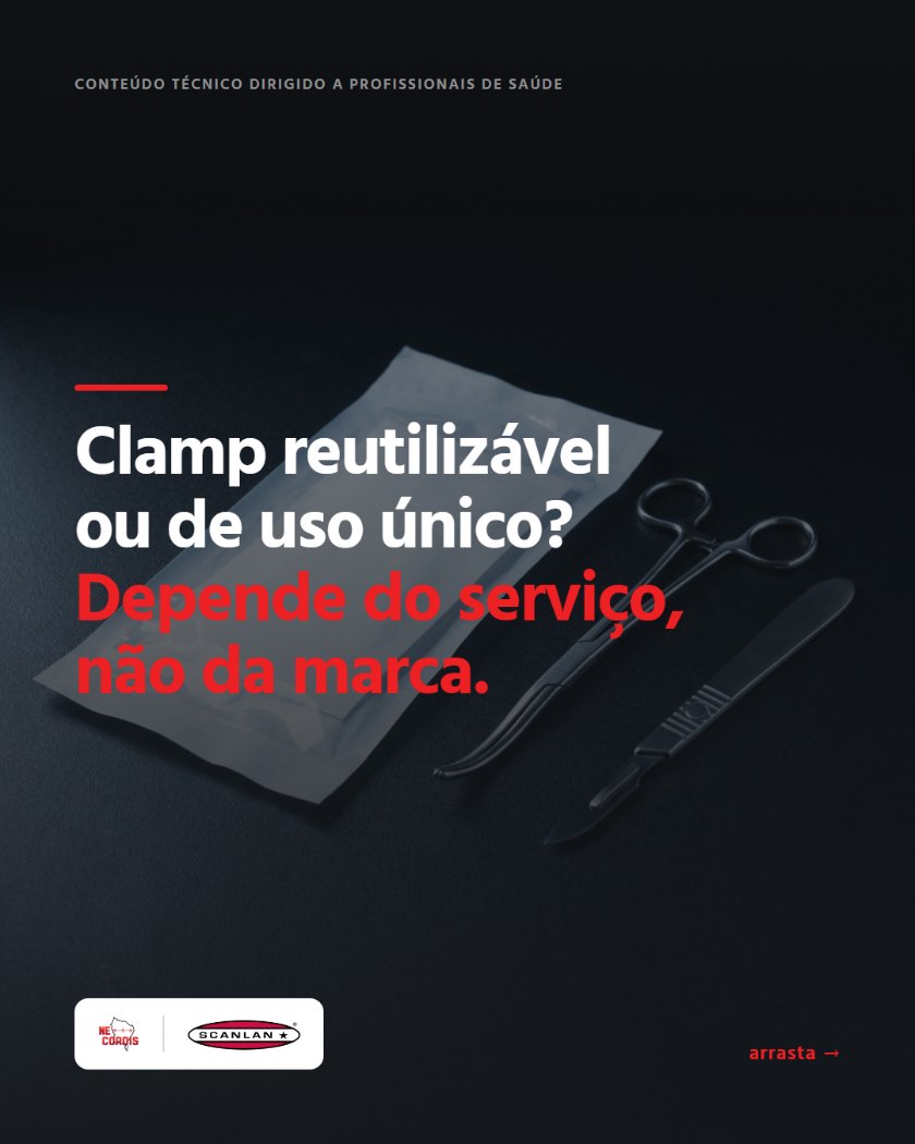 Clamp reutilizável ou de uso único? Depende do serviço, não da marca. — arte 1 de 6