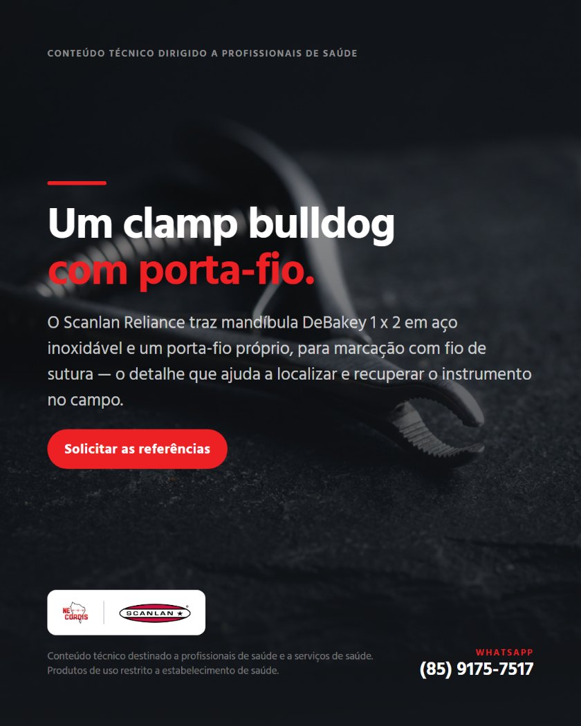 Um clamp bulldog com porta-fio. — arte 1 de 1